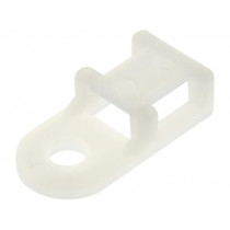; Cable tie holder; polyamide; natural; Tie width: 5.5mm; Ht: 4.8mm; FIX&FASTEN