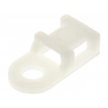 ; Cable tie holder; polyamide; natural; Tie width: 4.95mm; L: 19mm; FIX&FASTEN