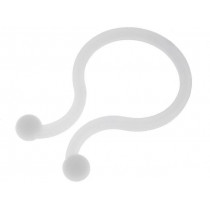 ; Cable clips; 19.5mm; polyamide; natural; UL94V-2; FIX&FASTEN