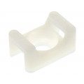; Cable tie holder; polyamide; natural; Tie width: 5.6mm; Ht: 7.2mm; FIX&FASTEN