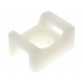 ; Cable tie holder; polyamide; natural; Tie width: 9.2mm; Ht: 9.6mm; FIX&FASTEN