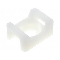 ; Cable tie holder; polyamide; natural; Tie width: 9.2mm; Ht: 9.6mm; FIX&FASTEN