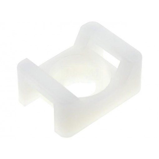 ; Cable tie holder; polyamide; natural; Tie width: 9.2mm; Ht: 9.6mm; FIX&FASTEN