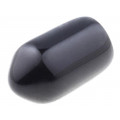 ; Cap; Body: black; Øint: 4mm; Mat: soft PVC; L: 8mm; Wall thick: 0.8mm; FIX&FASTEN