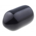 ; Cap; Body: black; Øint: 4.8mm; Mat: soft PVC; L: 9mm; Wall thick: 1mm; FIX&FASTEN
