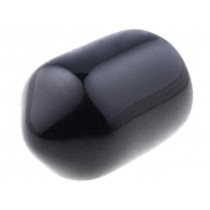 ; Cap; Body: black; Øint: 6mm; Mat: soft PVC; L: 8mm; Wall thick: 1mm; FIX&FASTEN
