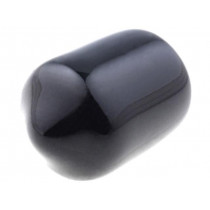 ; Cap; Body: black; Øint: 8mm; Mat: soft PVC; L: 10mm; Wall thick: 1mm; FIX&FASTEN