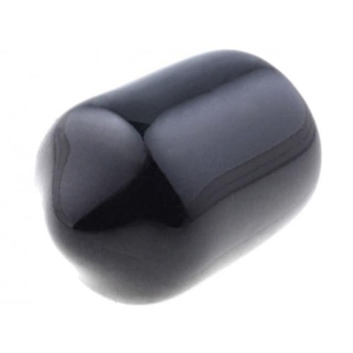 ; Cap; Body: black; Øint: 8mm; Mat: soft PVC; L: 10mm; Wall thick: 1mm; FIX&FASTEN
