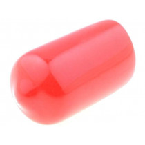 ; Cap; Body: red; Øint: 8.5mm; Mat: soft PVC; L: 15mm; Wall thick: 1mm; FIX&FASTEN