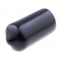 ; Cap; Body: black; Øint: 10mm; Mat: soft PVC; L: 20mm; FIX&FASTEN
