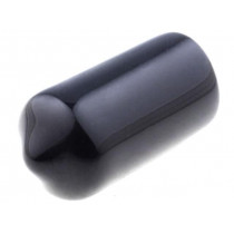 ; Cap; Body: black; Øint: 10mm; Mat: soft PVC; L: 20mm; FIX&FASTEN
