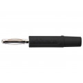 FK 02 L NI/SW; Plug; 2mm banana; 10A; 70VDC; black; Plating: nickel plated; Ø: 2mm; SCHÜTZINGER FK 02 L NI/SW; Plug; 2mm banana; 10A; 70VDC; black; Plating: nickel plated; Ø: 2mm; SCHÜTZINGER