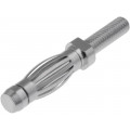 FK1199NI; Plug; 4mm banana; 32A; 60VDC; 27.5mm; Plating: nickel plated; SCHÜTZINGER