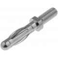 FK1210NI; Plug; 4mm banana; 32A; 60VDC; 30mm; Plating: nickel plated; SCHÜTZINGER