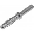 FK1211NI; Plug; 4mm banana; 32A; 60VDC; 35mm; Plating: nickel plated; SCHÜTZINGER