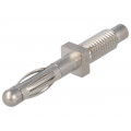 FK1386NI; Plug; 4mm banana; 32A; 70VDC; 38.5mm; Plating: nickel plated; SCHÜTZINGER