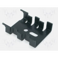 FK212SACB; Heatsink: moulded; SOT32,TO220; black; L: 33mm; W: 25.4mm; H: 8mm; FISCHER ELEKTRONIK