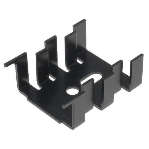 FK216SACB; Heatsink: moulded; SOT32,TO220; black; L: 33mm; W: 25.4mm; H: 13mm; FISCHER ELEKTRONIK