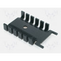 FK218SA32; Heatsink: moulded; SOT32; L: 35.6mm; W: 22mm; H: 6.7mm; 21K/W; FISCHER ELEKTRONIK