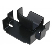 FK220SA220; Heatsink: moulded; TO220; black; L: 20.5mm; W: 25mm; H: 7mm; 25K/W; FISCHER ELEKTRONIK