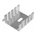 FK 222 MI; Heatsink: moulded; TO220; L: 33mm; W: 25.4mm; H: 12.7mm; 20K/W; plain; FISCHER ELEKTRONIK