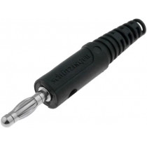 FK8LNI/SW; Plug; 4mm banana; 32A; 60VDC; black; Max.wire diam: 2.8mm; SCHÜTZINGER