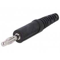FK 9 L NI/SW; Plug; 4mm banana; 32A; 70VDC; black; non-insulated; SCHÜTZINGER