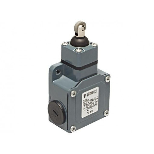 FL 515; Limit switch; rubber seal,steel roller Ø13mm; NO + NC; 10A; IP67; PIZZATO ELETTRICA