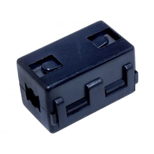 FLF-501B; Ferrite: two-piece; on round cable; Ø: 5mm; 70Ω; A: 15mm; B: 14mm; FERROCORE