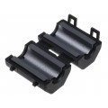 FLF-60B; Ferrite: two-piece; on round cable; Ø: 6mm; 60Ω; A: 18.5mm; B: 14mm; FERROCORE