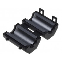 FLF-60B; Ferrite: two-piece; on round cable; Ø: 6mm; 60Ω; A: 18.5mm; B: 14mm; FERROCORE