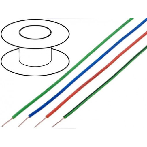 FLRY-B4.00-RD; Wire; FLRY-B; stranded; Cu; 4mm2; PVC; red; 60V; 50m; Class: 5; BQ CABLE