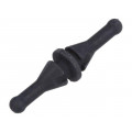 FM-2; Fastener for fans and protections; Ømount.hole: 5mm; black; RICHCO