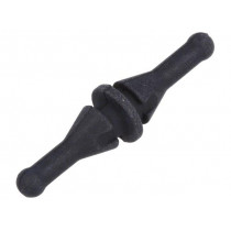 FM-2; Fastener for fans and protections; Ømount.hole: 5mm; black; RICHCO