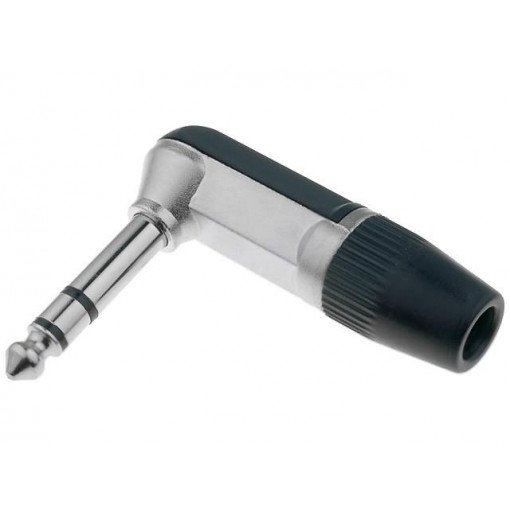 SEP/3C (FM1098); Plug; Jack 6,35mm; male; stereo; angled 90°; for cable; soldering; CLIFF