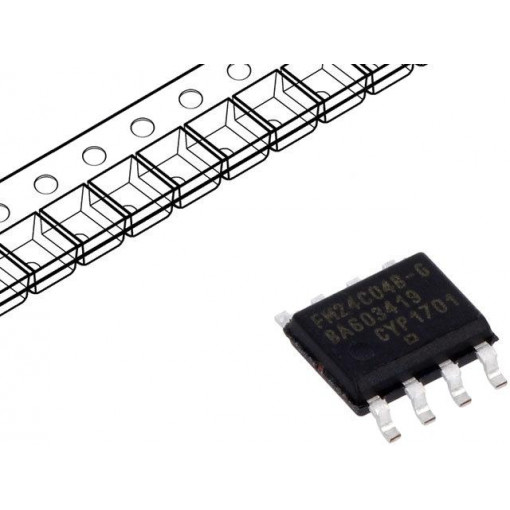 FM24C04B-GTR; FRAM memory; I2C; 512x8bit; 4.5÷5.5VDC; 1MHz; SO8; serial; CYPRESS FM24C04B-GTR; FRAM memory; I2C; 512x8bit; 4.5÷5.5VDC; 1MHz; SO8; serial; CYPRESS