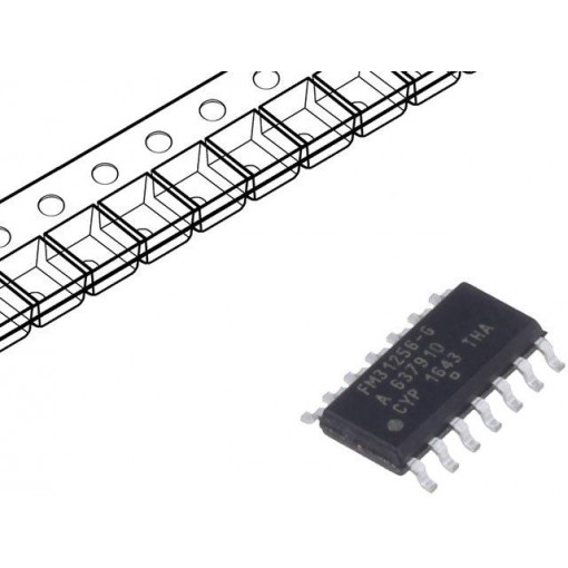 FM31256-GTR; FRAM memory; I2C; 32kx8bit; 2.7÷5.5VDC; 1MHz; SO14; serial; CYPRESS FM31256-GTR; FRAM memory; I2C; 32kx8bit; 2.7÷5.5VDC; 1MHz; SO14; serial; CYPRESS