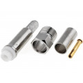 ; Plug; FME; female; straight; RG58; crimped; for cable; 