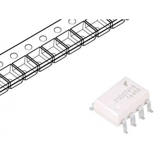 FOD2741BSD; Optocoupler; SMD; Channels: 1; Out: transistor; Uinsul: 5kV; Uce: 70V; ON SEMICONDUCTOR (FAIRCHILD)