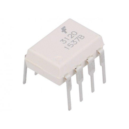 FOD3120; Optocoupler; THT; Channels: 1; Out: transistor; 5kV; DIP8; 35kV/μs; ON SEMICONDUCTOR (FAIRCHILD)