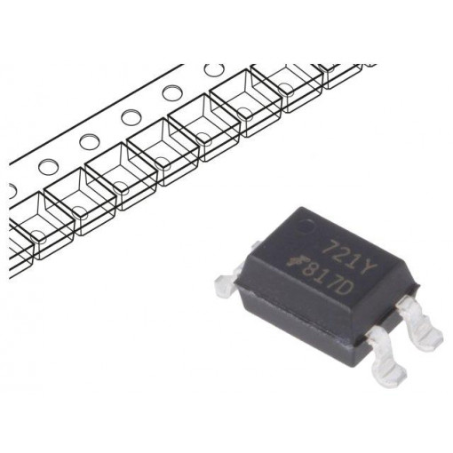 FOD817DS; Optocoupler; SMD; Channels: 1; Out: transistor; Uinsul: 5kV; Uce: 70V; ON SEMICONDUCTOR (FAIRCHILD)