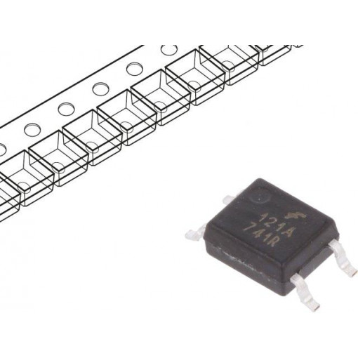 FODM121A; Optocoupler; SMD; Channels: 1; Out: transistor; 80V; Mini-flat 4pin; ON SEMICONDUCTOR (FAIRCHILD)
