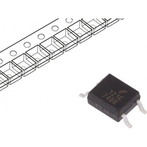 FODM121CR2; Optocoupler; SMD; Channels: 1; Out: transistor; 80V; Mini-flat 4pin; ON SEMICONDUCTOR (FAIRCHILD)