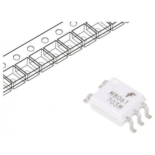 FODM8061; Optocoupler; SMD; Channels: 1; Out: open collector; 3.75kV; 40kV/μs; ON SEMICONDUCTOR (FAIRCHILD)
