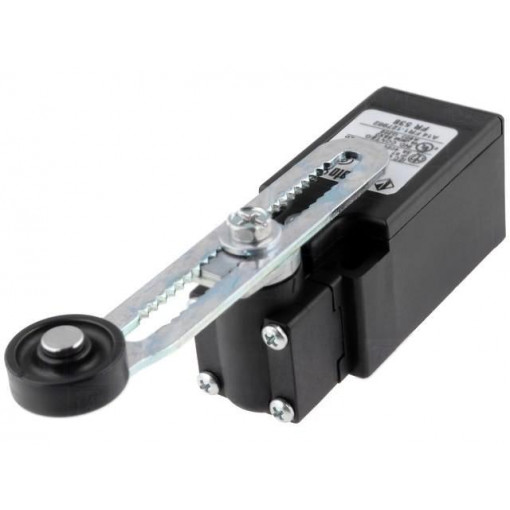 FR 556; Limit switch; adjustable lever R 53-112mm, roll Ø20mm; NO + NC; PIZZATO ELETTRICA