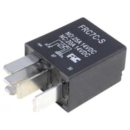 FRC7C-S-DC12V; Relay: electromagnetic; SPDT; Ucoil: 12VDC; 25A; automotive; 1.5W; FORWARD INDUSTRIAL CO. FRC7C-S-DC12V; Relay: electromagnetic; SPDT; Ucoil: 12VDC; 25A; automotive; 1.5W; FORWARD INDUSTRIAL CO.