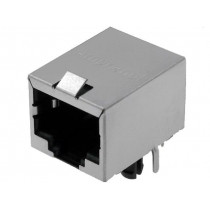 FRJAE-488; Socket; RJ45; PIN: 8; shielded; Layout: 8p8c; THT; AMPHENOL