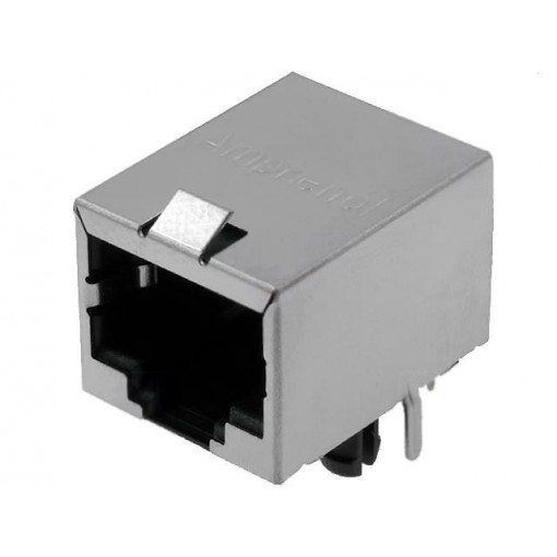 FRJAE-488; Socket; RJ45; PIN: 8; shielded; Layout: 8p8c; THT; AMPHENOL