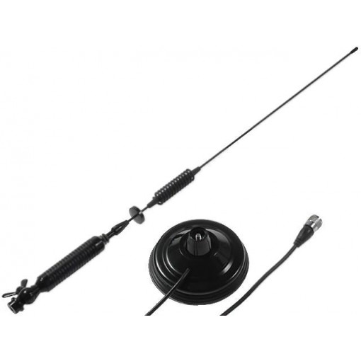 FS 60M; Antenna; CB; 0.72m; 3dBi; 500W; magnet; black; Len: 4m; UHF; FARUN