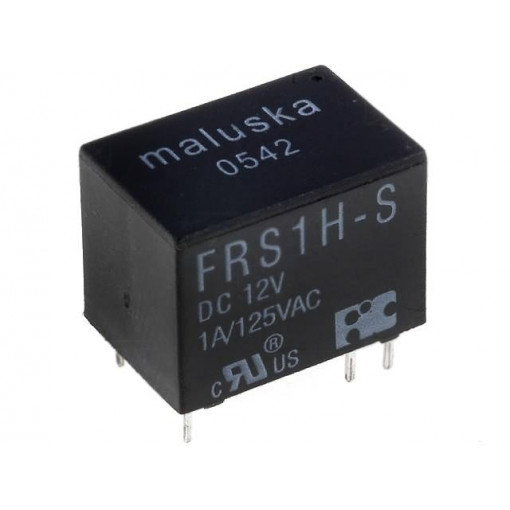 FRS1H-S-DC12; Relay: electromagnetic; SPDT; Ucoil: 12VDC; 1A/125VAC; 1A/30VDC; FORWARD INDUSTRIAL CO. FRS1H-S-DC12; Relay: electromagnetic; SPDT; Ucoil: 12VDC; 1A/125VAC; 1A/30VDC; FORWARD INDUSTRIAL CO.
